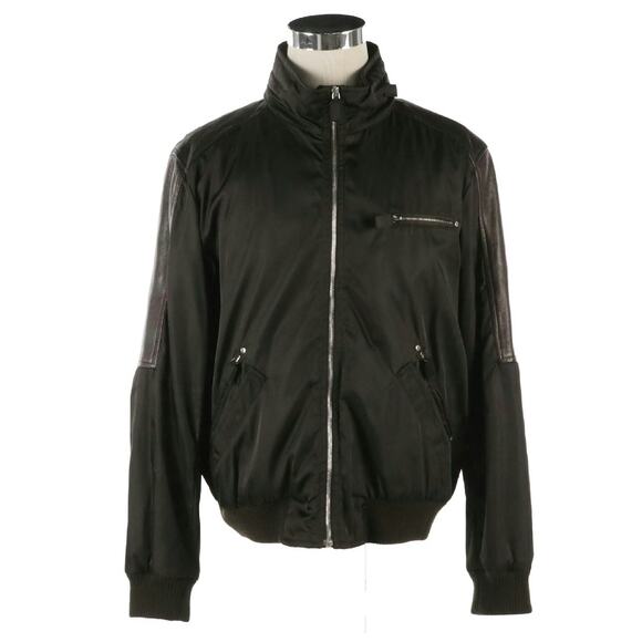 Authenticated Prada Men’s Leather & Nylon Bomber Jacket - Picture 3 of 9